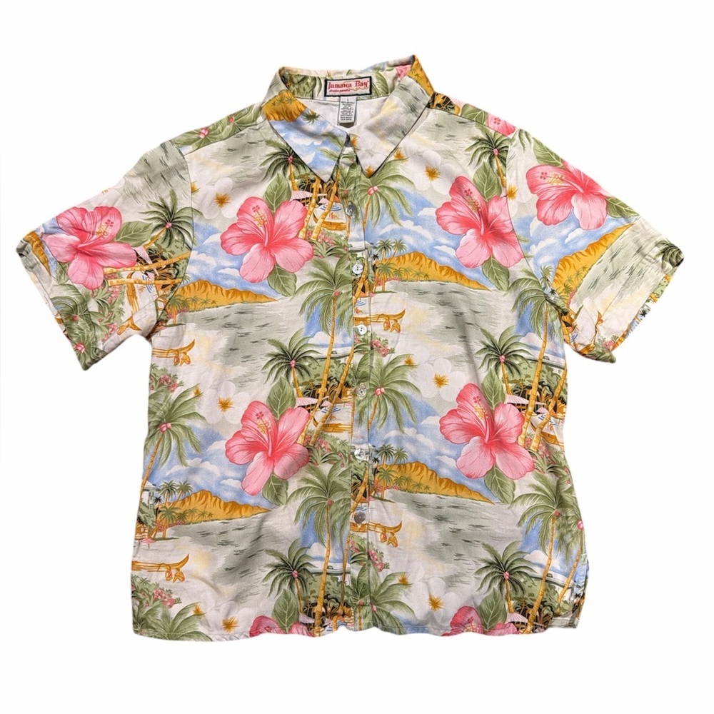 Jamaica Bay Hawaiian Print Shirt